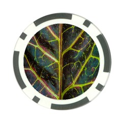 Leaf Abstract Nature Design Plant Poker Chip Card Guard (10 Pack) by Sapixe