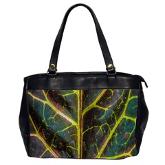 Leaf Abstract Nature Design Plant Oversize Office Handbag (2 Sides) by Sapixe