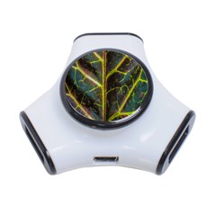 Leaf Abstract Nature Design Plant 3-port Usb Hub by Sapixe