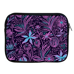 Stamping Pattern Leaves Drawing Apple Ipad 2/3/4 Zipper Cases by Sapixe