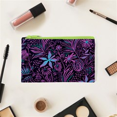 Stamping Pattern Leaves Drawing Cosmetic Bag (xs) by Sapixe