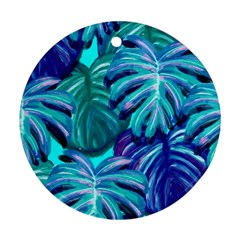 Leaves Tropical Palma Jungle Ornament (round) by Sapixe