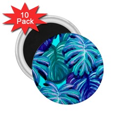 Leaves Tropical Palma Jungle 2 25  Magnets (10 Pack)  by Sapixe