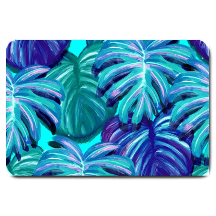 Leaves Tropical Palma Jungle Large Doormat 