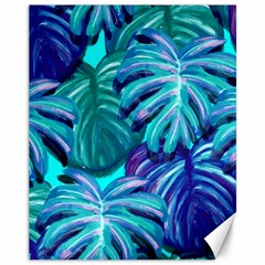 Leaves Tropical Palma Jungle Canvas 11  X 14  by Sapixe