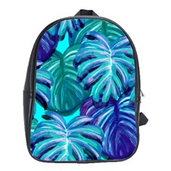 Leaves Tropical Palma Jungle School Bag (large) by Sapixe