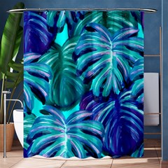 Leaves Tropical Palma Jungle Shower Curtain 60  X 72  (medium)  by Sapixe