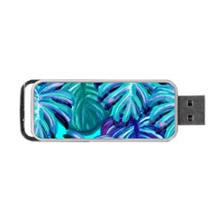 Leaves Tropical Palma Jungle Portable Usb Flash (one Side) by Sapixe