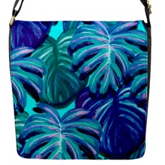 Leaves Tropical Palma Jungle Flap Closure Messenger Bag (s) by Sapixe