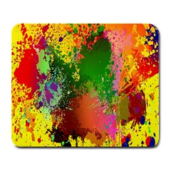 Embroidery Dab Color Spray Large Mousepads by Sapixe