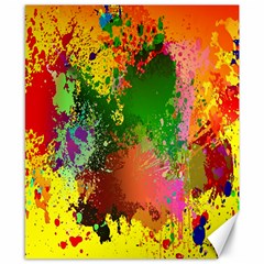 Embroidery Dab Color Spray Canvas 8  X 10  by Sapixe