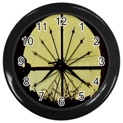 Window About Glass Metal Weathered Wall Clock (black) by Sapixe