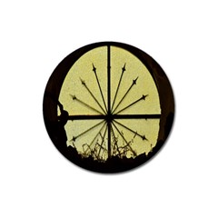 Window About Glass Metal Weathered Magnet 3  (round) by Sapixe