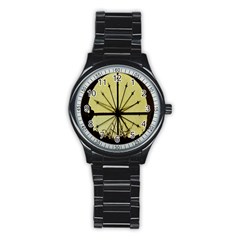 Window About Glass Metal Weathered Stainless Steel Round Watch by Sapixe