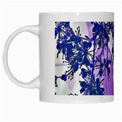 Blossom Bloom Floral Design White Mugs by Sapixe