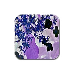 Blossom Bloom Floral Design Rubber Square Coaster (4 Pack)  by Sapixe