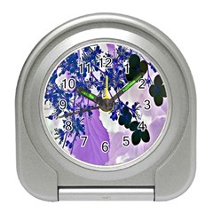 Blossom Bloom Floral Design Travel Alarm Clock by Sapixe