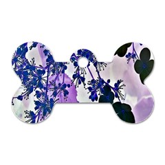 Blossom Bloom Floral Design Dog Tag Bone (one Side) by Sapixe