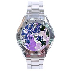 Blossom Bloom Floral Design Stainless Steel Analogue Watch by Sapixe