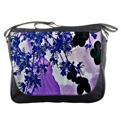 Blossom Bloom Floral Design Messenger Bag by Sapixe