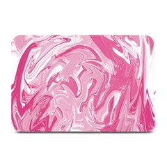 Pink Marble Painting Texture Pattern Plate Mats by Sapixe