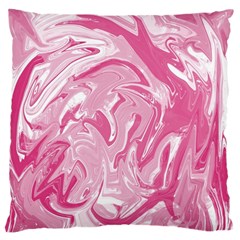 Pink Marble Painting Texture Pattern Large Cushion Case (two Sides) by Sapixe