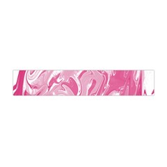 Pink Marble Painting Texture Pattern Flano Scarf (mini) by Sapixe