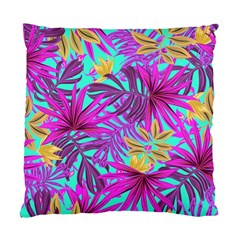 Tropical Greens Leaves Design Standard Cushion Case (two Sides)