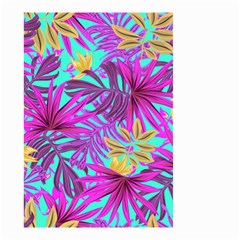 Tropical Greens Leaves Design Small Garden Flag (two Sides) by Sapixe