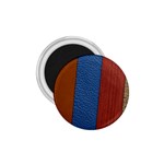 Leather Background Structure Orange 1.75  Magnets Front