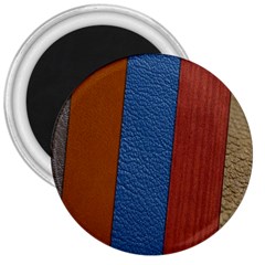 Leather Background Structure Orange 3  Magnets by Sapixe