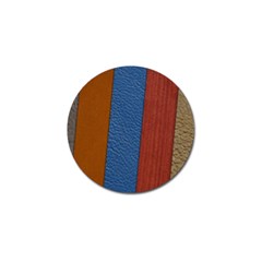 Leather Background Structure Orange Golf Ball Marker by Sapixe