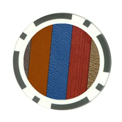 Leather Background Structure Orange Poker Chip Card Guard by Sapixe