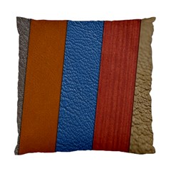 Leather Background Structure Orange Standard Cushion Case (one Side) by Sapixe