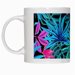 Leaves Picture Tropical Plant White Mugs by Sapixe