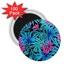 Leaves Picture Tropical Plant 2 25  Magnets (100 Pack)  by Sapixe