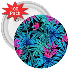 Leaves Picture Tropical Plant 3  Buttons (100 Pack)  by Sapixe