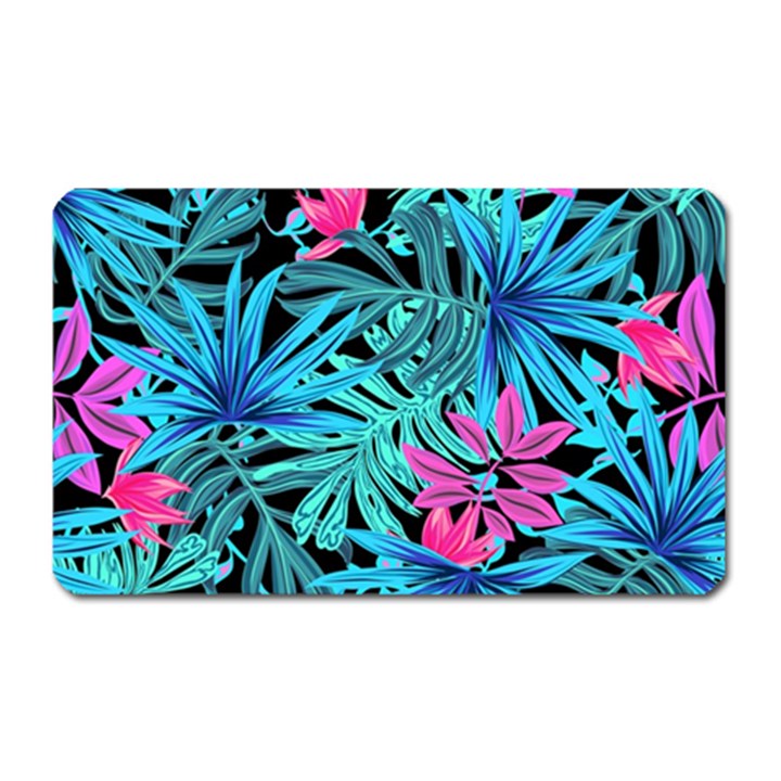 Leaves Picture Tropical Plant Magnet (Rectangular)