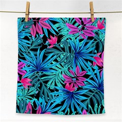 Leaves Picture Tropical Plant Face Towel by Sapixe