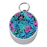 Leaves Picture Tropical Plant Mini Silver Compasses Front