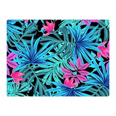 Leaves Picture Tropical Plant Double Sided Flano Blanket (mini)  by Sapixe