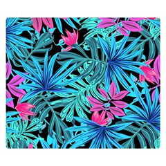 Leaves Picture Tropical Plant Double Sided Flano Blanket (small)  by Sapixe