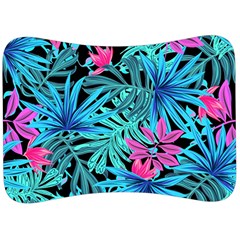 Leaves Picture Tropical Plant Velour Seat Head Rest Cushion