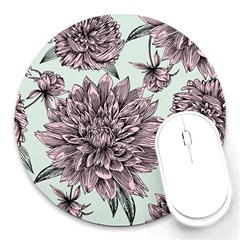 Flowers Flower Rosa Spring Round Mousepads by Sapixe