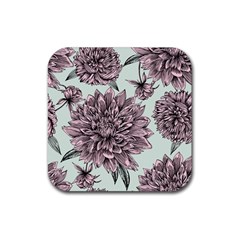 Flowers Flower Rosa Spring Rubber Coaster (square)  by Sapixe