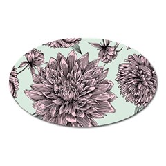 Flowers Flower Rosa Spring Oval Magnet by Sapixe