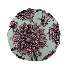 Flowers Flower Rosa Spring Standard 15  Premium Round Cushions by Sapixe