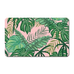 Tropical Greens Leaves Design Magnet (rectangular) by Sapixe