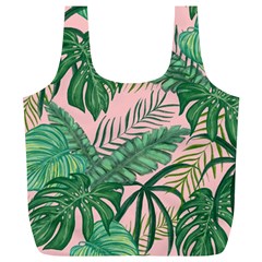 Tropical Greens Leaves Design Full Print Recycle Bag (xl) by Sapixe