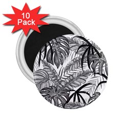 Drawing Leaves Nature Picture 2 25  Magnets (10 Pack)  by Sapixe